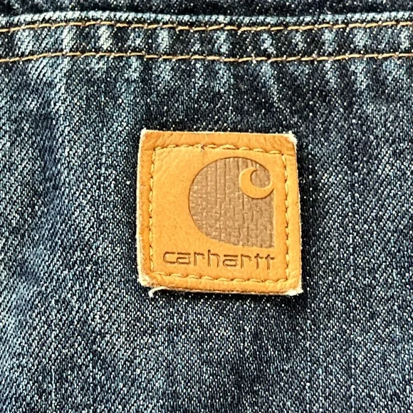 Vintage Carhartt Quilt-Lined Denim Jacket Sz 2XL